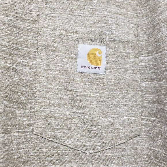 Carhartt Original Fit Green Heathered Short Sleeve Crew Neck Shirt Mens XL Tall - Picture 2 of 8